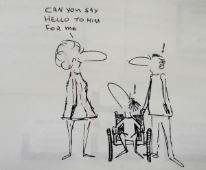 A cartoon poking fun at misconceptions about people with disabilities.