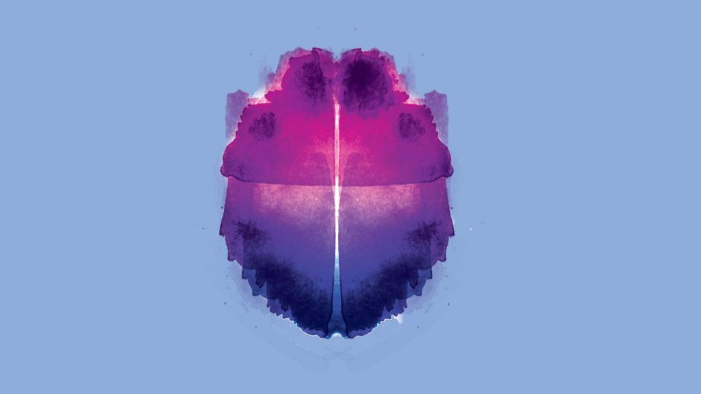 Watercolour image of a brain